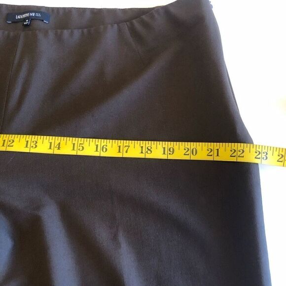 Lafayette 148 New York Cocoa Wool Ankle Pant Career Size 16 - Picture 8 of 10